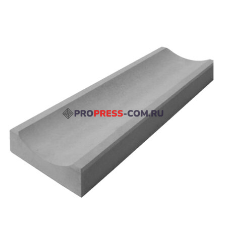 Фото 6 - Лоток Водоотливной ProPress 50х16х5 см (бетонный) Серый